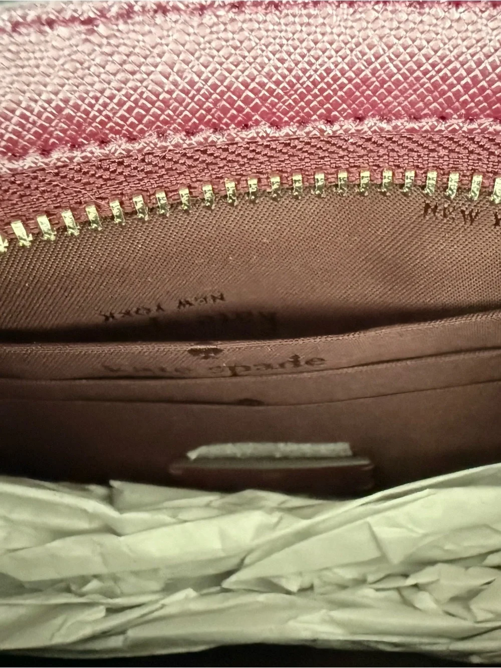 Kate Spade Burgundy Chain-Handle Shoulder Bag